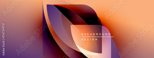 Abstract gradient design. Orange, purple hues blend smoothly. Modern aesthetic, suitable for digital backgrounds or presentations. Minimalist style.