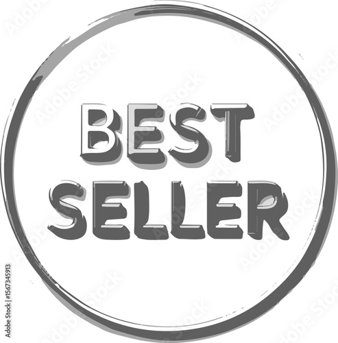 best seller icon with white backgroud