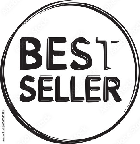 best seller icon with white backgroud
