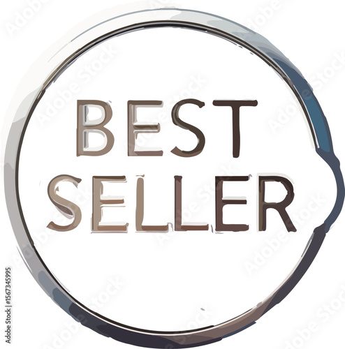 best seller icon with white backgroud
