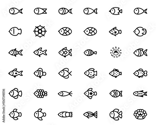 Charming cartoon illustration of a vibrant tropical fish presented as a clean isolated graphic element with a playful stylized appearance perfect for aquatic themes and ocean related designs