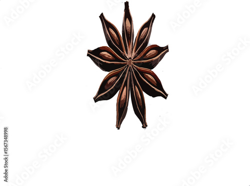 anise isolated on white background