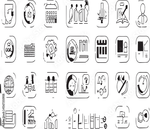 set of icons for web design