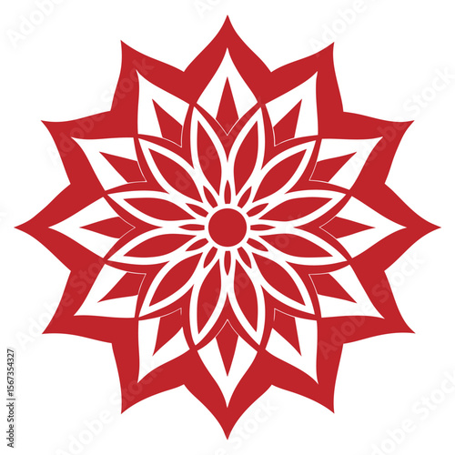 Frosty snowflake mandala in blue hues, featuring geometric precision and frozen floral charm.