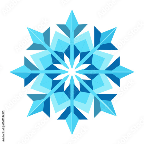 - A crystalline snowflake mandala with icy blue hues and delicate geometric patterns, resembling a frozen flower in winter.