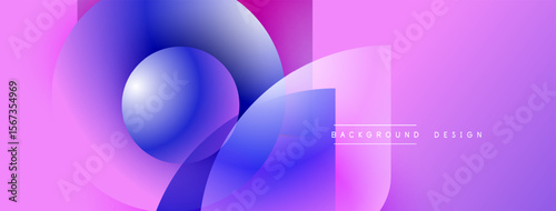 Abstract fluid shapes, vibrant purple hues, modern design. Gradient layers create dynamic visual effect. Minimalist aesthetic.
