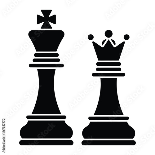 Chess King and Queen Strategy, Power, and Royalty