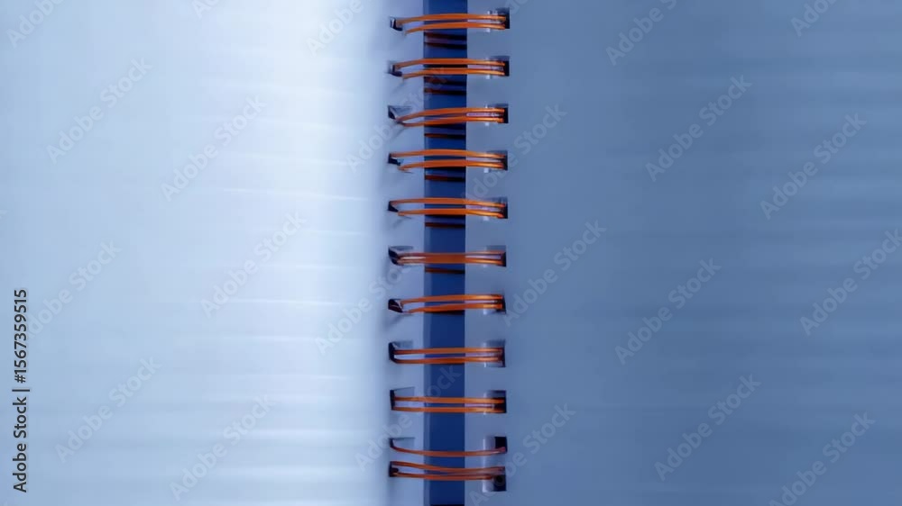 Blue spiral bound book