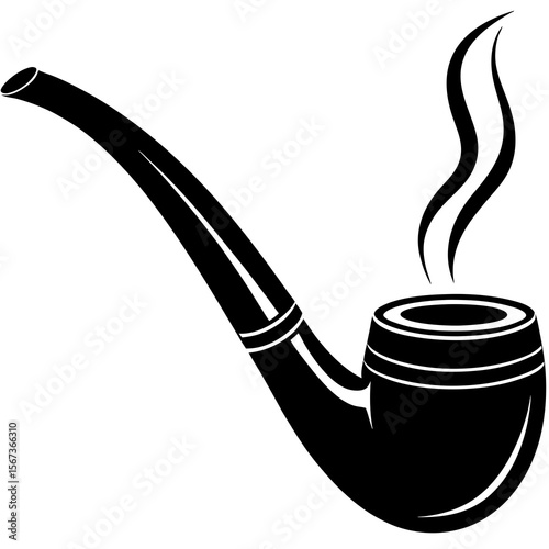 smoking pipe vector illustration