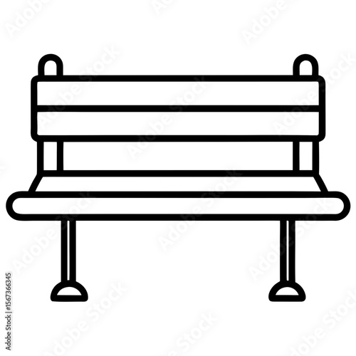 Solitary Bench Icon