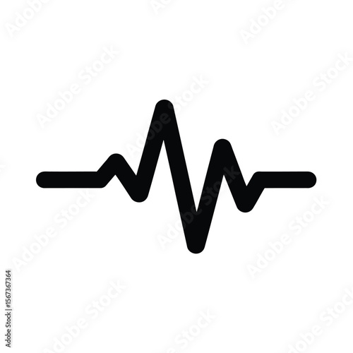 Heartbeat Lifeline Monitor Icon Outline