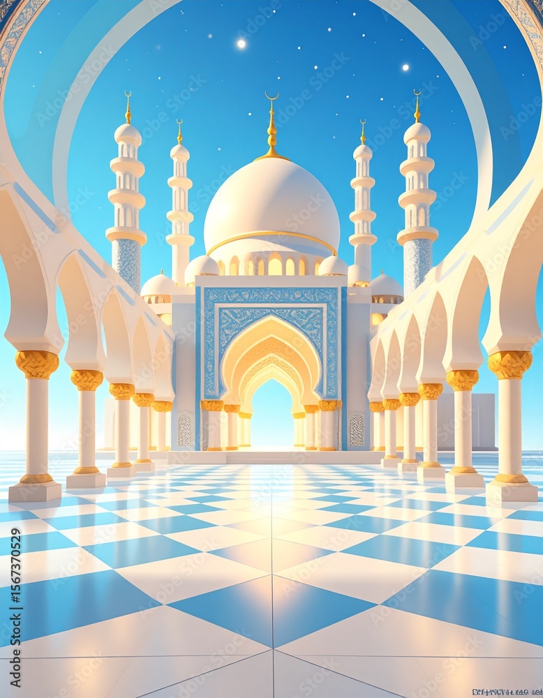 Fototapeta premium create image of islamic new year concept, vector 
