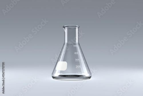 Laboratory flask with chemical solution