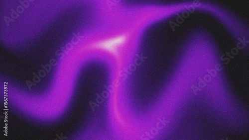 Abstract blurred background with flowing, wavy lines in shades of purple and black, featuring a bright, glowing center.
