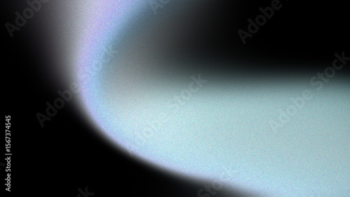Abstract composition with a curved, glowing light against a dark background.