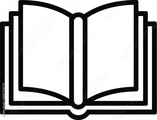 Open Book Vector
