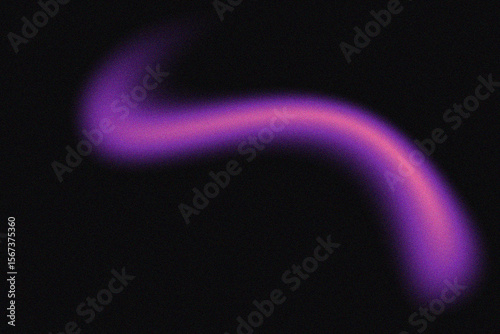 A glowing, blurred, purple and pink abstract shape against a black background.
