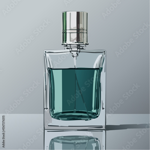perfume bottle isolated on white