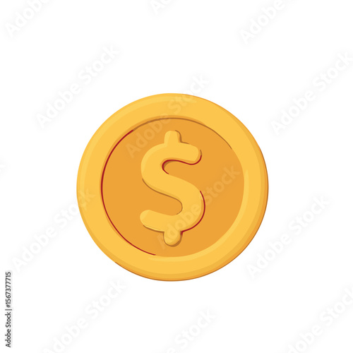 Gold Coin Icon 3d