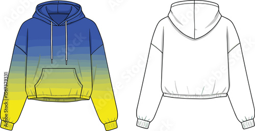 views, colorful streetwear sketch, apparel design template, stylish illustration, clothing mockup, unisex outfit