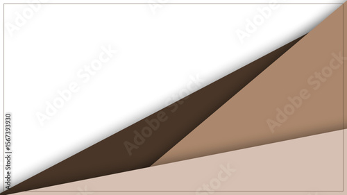 Abstract banner template pastel stripes on white background.