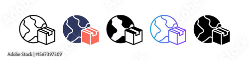 International Shipping multiple icon
