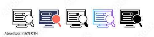 Online Search multiple icon