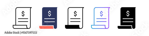 Receipt multiple icon