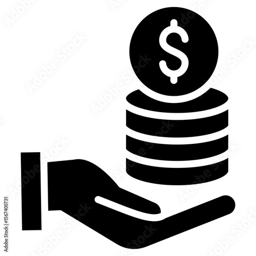 Invesment glyph icon