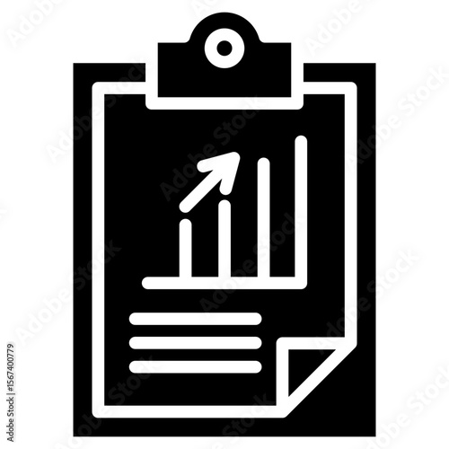 Income Report glyph icon