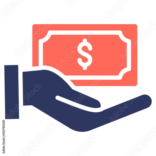Funds glyph color icon