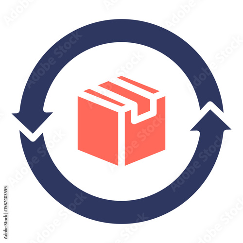 Return Order glyph color icon