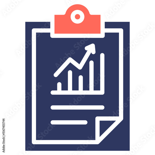 Sales Analysis glyph color icon
