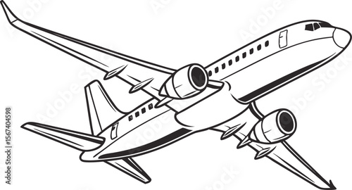 passenger airplane flying jet air travel