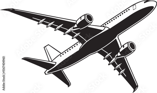 passenger airplane flying jet air travel