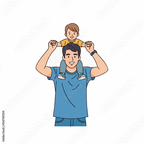 A father holding his child in a warm and caring embrace at home, expressing love, trust, and emotional connection