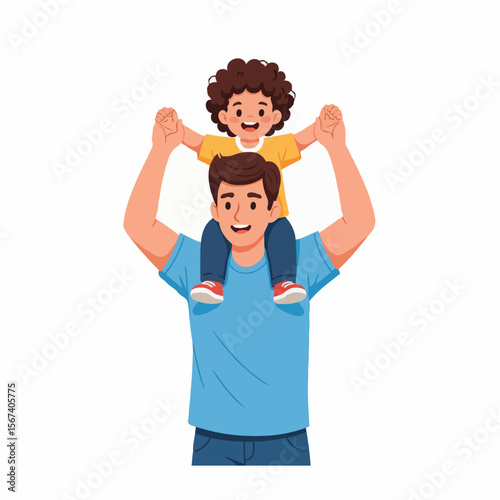 A father holding his child in a warm and caring embrace at home, expressing love, trust, and emotional connection