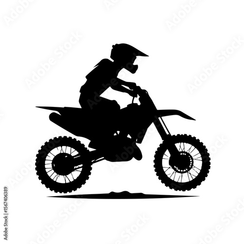 motocross rider silhouette , motocross rider vector
