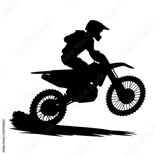 motocross rider silhouette , motocross rider vector