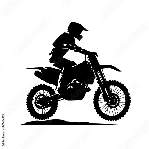 motocross rider silhouette , motocross rider vector
