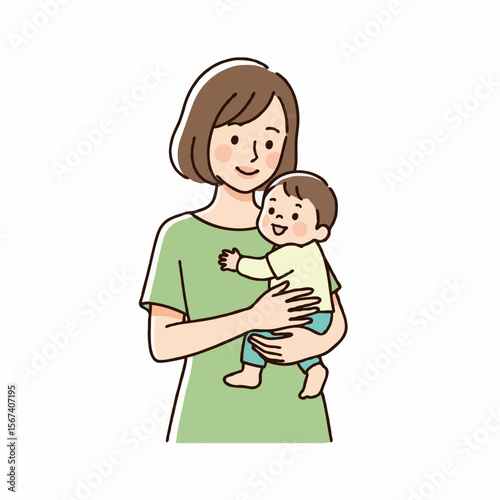 A mother holding her child with love and affection at home, expressing strong emotional connection, care, and warmth. A heartwarming moment of parenting and family life