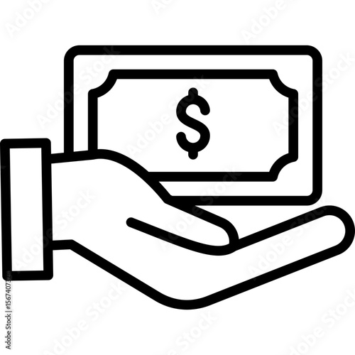 Funds line icon