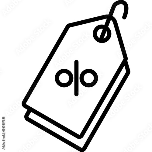 Discount Tag line icon
