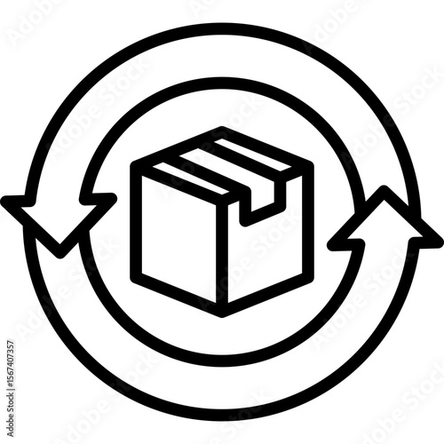 Return Order line icon