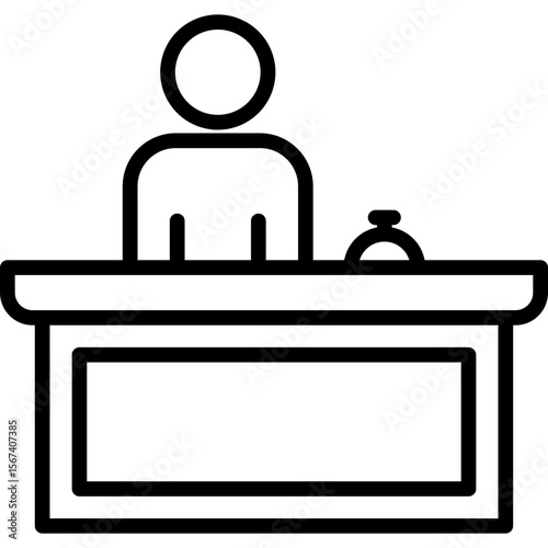 Reception line icon