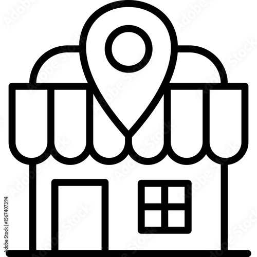 Local Marketplace line icon