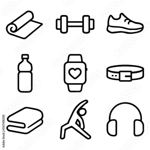Fitness equipment and accessories yoga mat dumbbell
