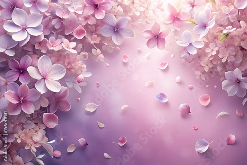 A beautiful image of pink flowers with white petals and pink leaves