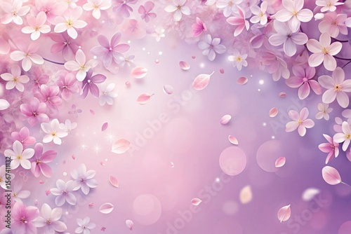 A beautiful image of pink flowers with white petals and pink leaves
