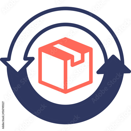 Return Order mixed color icon